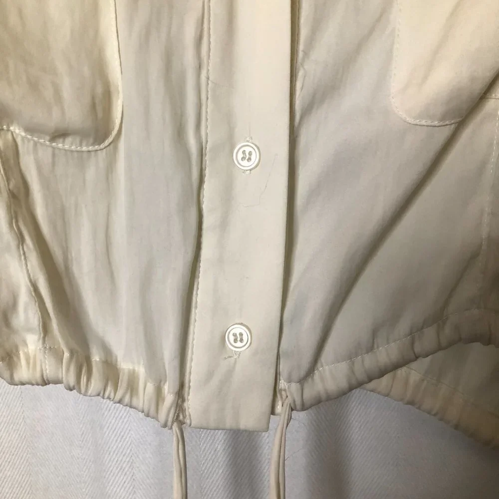 Topshop Cream Button-Up Blouse - Picture 7 of 16